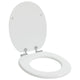 Vidaxx WC-Sitz mit Absenkautomatik, weiß, 44 x 38 cm, MDF-Platte