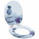 Vidaxx WC-Sitz mit Absenkautomatik, grau, 44 x 38 cm, MDF-Platte