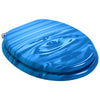 Vidaxx WC-Sitz mit Absenkautomatik, blauer Tropfen, 44 x 38 cm, MDF-Platte
