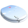 Vidaxx WC-Sitz mit Absenkautomatik, blau, 44 x 38 cm, MDF-Platte