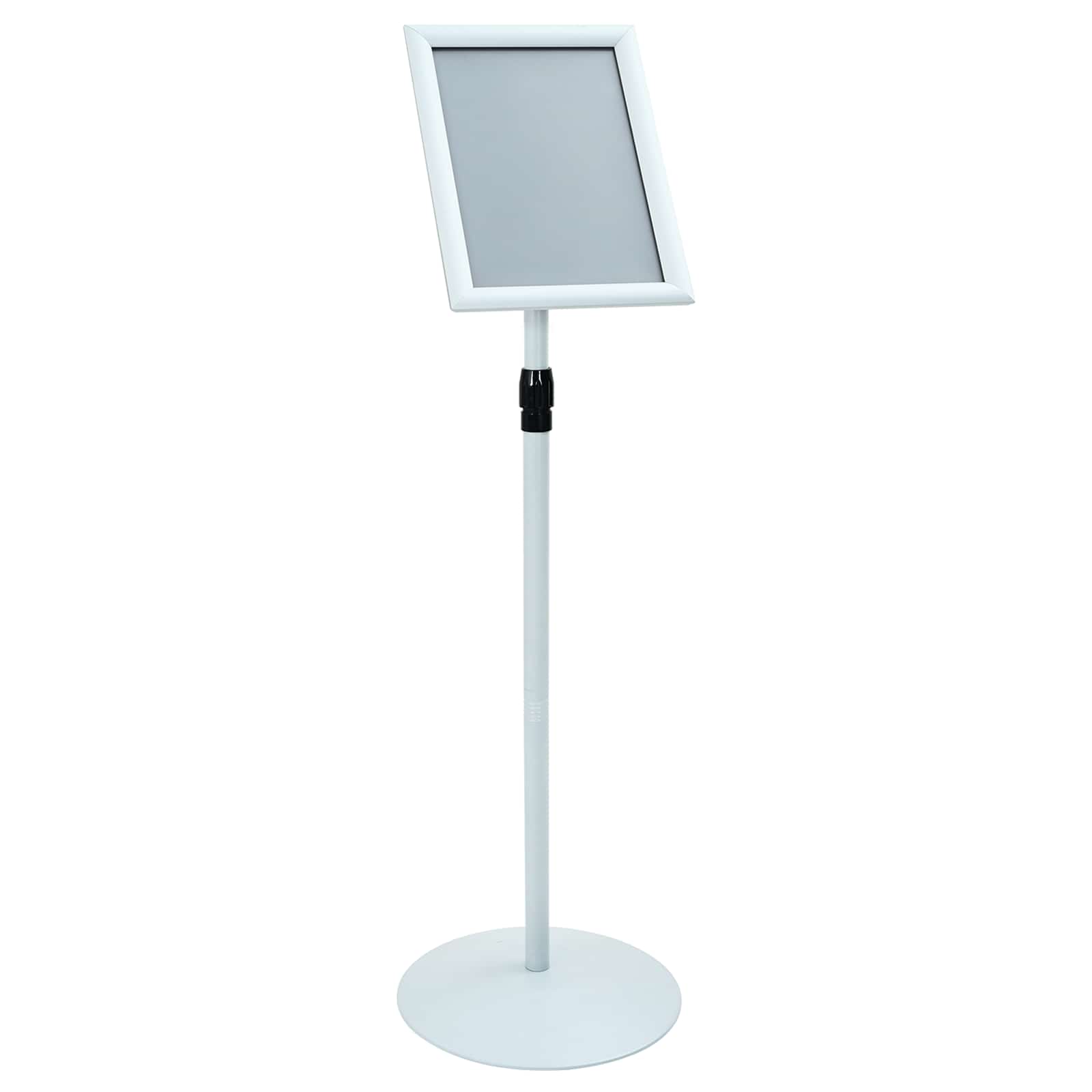 VidaXL Sockel-Posterständer Silber 33 x 33 x 126 cm PVC und Stahl