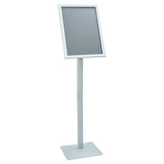 Vidaxl-Posterständer mit Sockel, silberfarben, 32,5 x 27 x 126 cm, PVC und Gusseisen - afbeelding 2