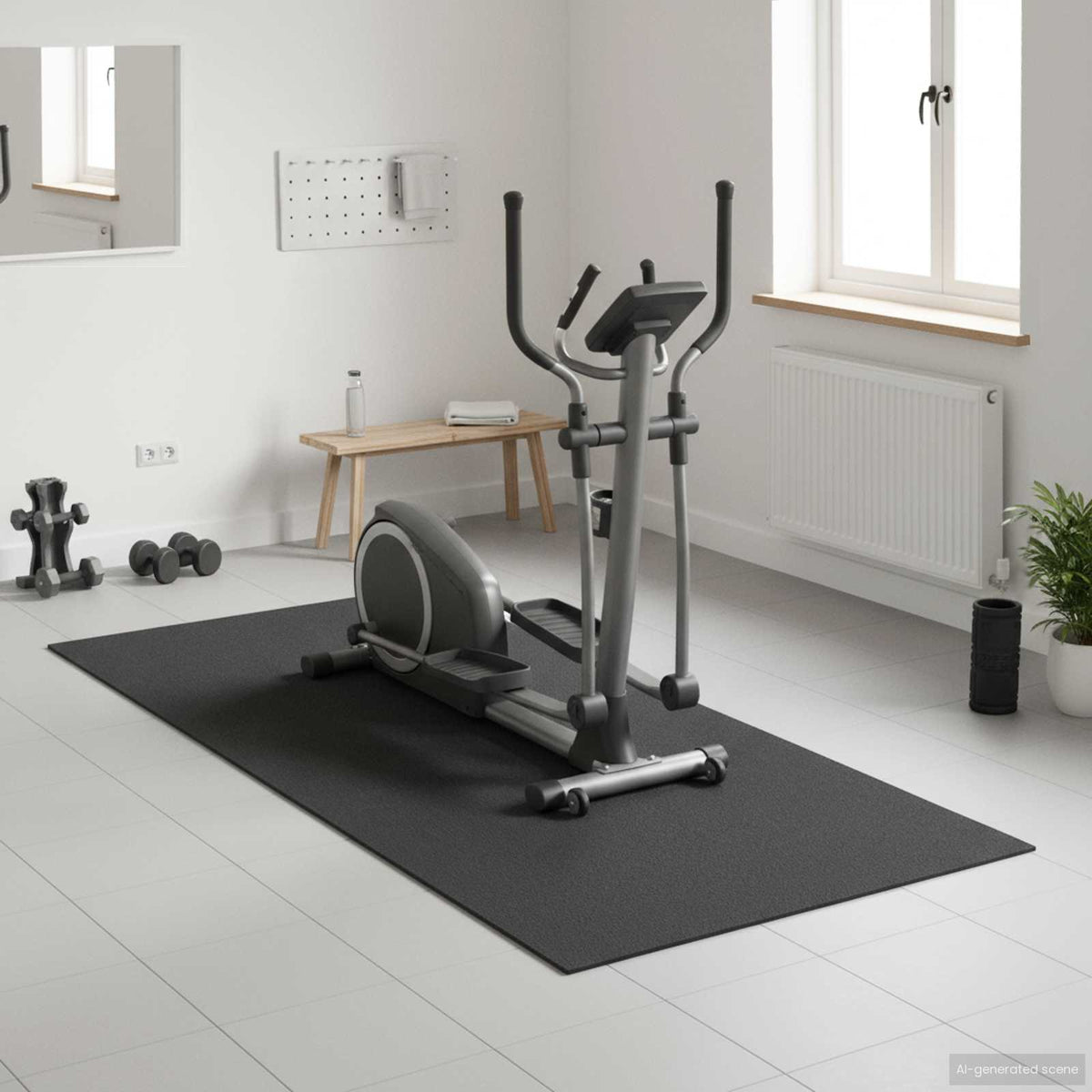 Vidaxx Sportschutzmatte schwarz 180 x 75 x 0,6 cm PVC