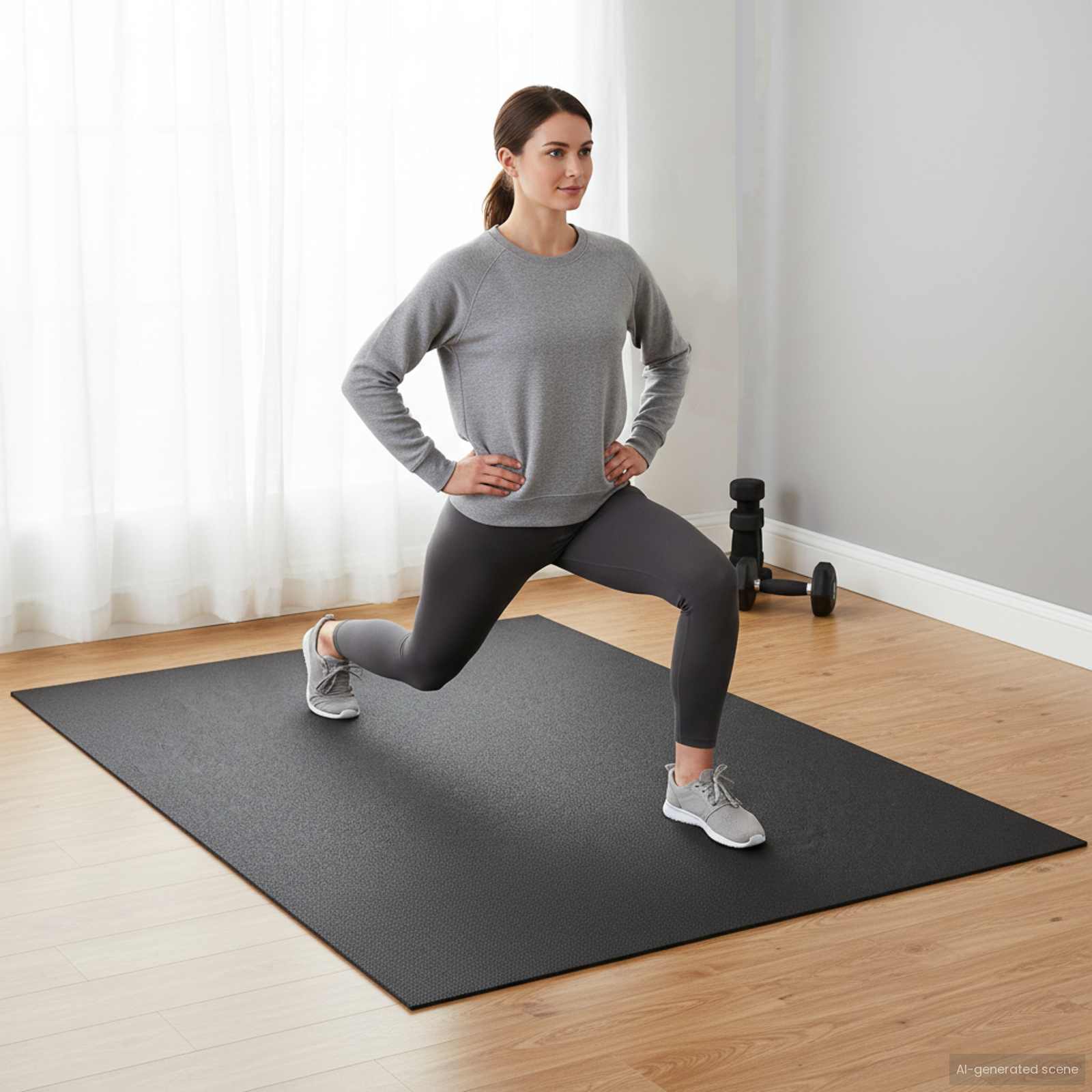Vidaxx Sportschutzmatte schwarz 243 x 152 x 0,6 cm PVC