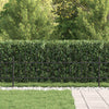 VidaXL Erdspießzaun schwarz 200 x 130 cm pulverbeschichteter Stahl