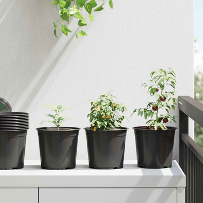 Vidaxx Blumentopf 50 Stück schwarz ø 15 x 13 cm Kunststoff