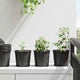 Vidaxx Blumentopf 200 Stück schwarz ø 15 x 13 cm Kunststoff