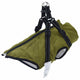 VidaXL Hundemantel mit Geschirr, Armeegrün, XL-Fleece und Polyester