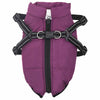 Vidaxxl Hundemantel mit Geschirr lila aus Fleece und Polyester