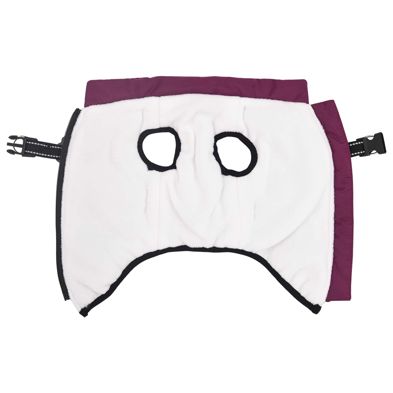 VidaXL Hundemantel mit Geschirr lila XL Fleece und Polyester