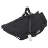 Vidaxxl Hundemantel mit Geschirr schwarz 4XL Fleece und Polyester