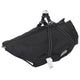 Vidaxxl Hundemantel mit Geschirr schwarz 4XL Fleece und Polyester