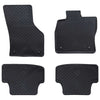 VidaXL Auto-Fußmatte 4-tlg. Schwarz passend für Audi A3 2012-2020 Gummi