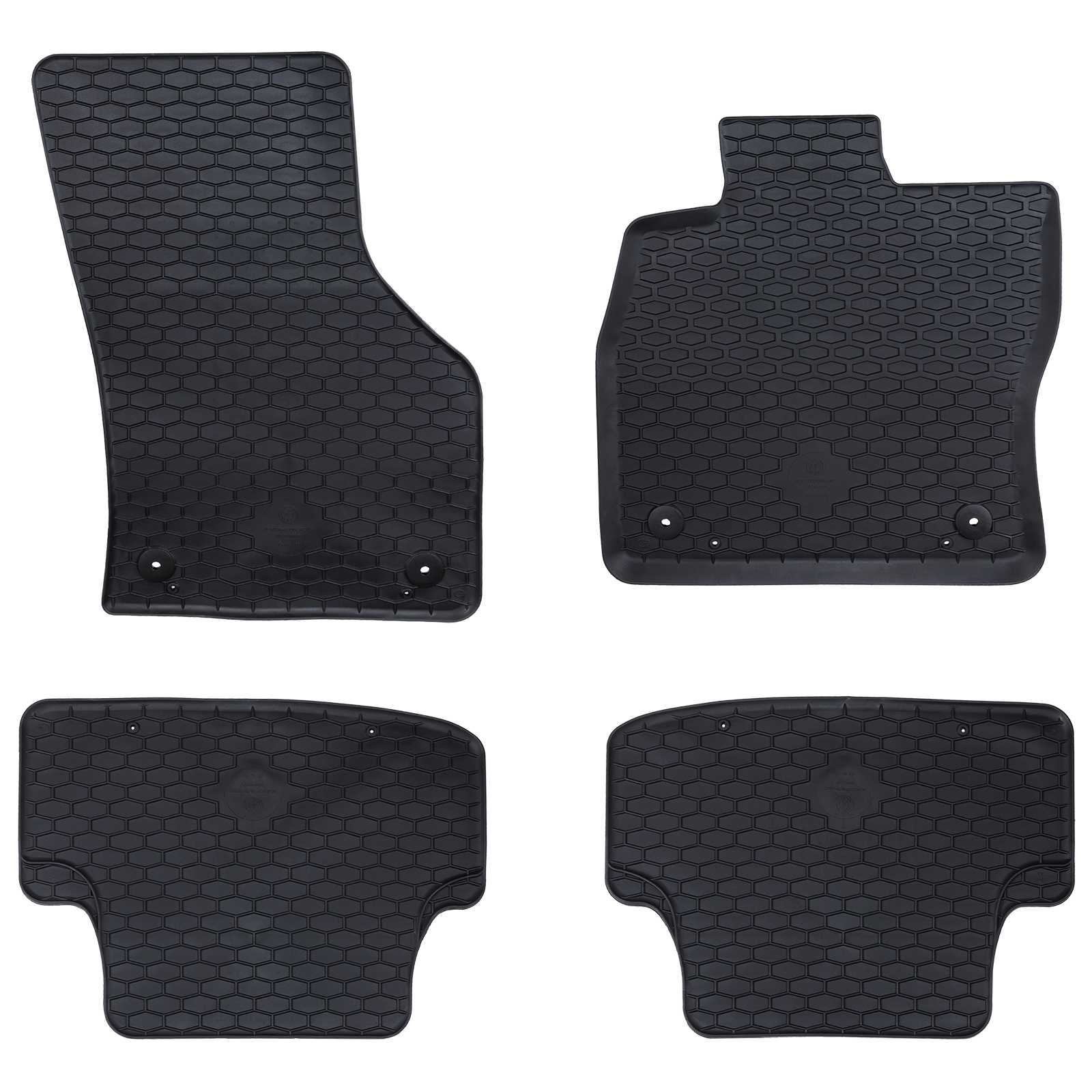 VidaXL Auto-Fußmatte 4-tlg. Schwarz passend für Audi A3 2012-2020 Gummi