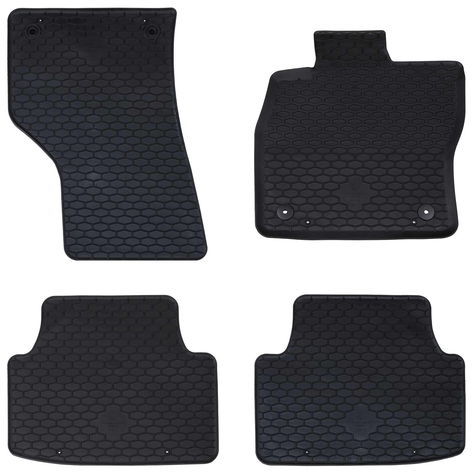 Vidaxl Auto-Fußmatte 4 Stück schwarz Sitz Leon TPE