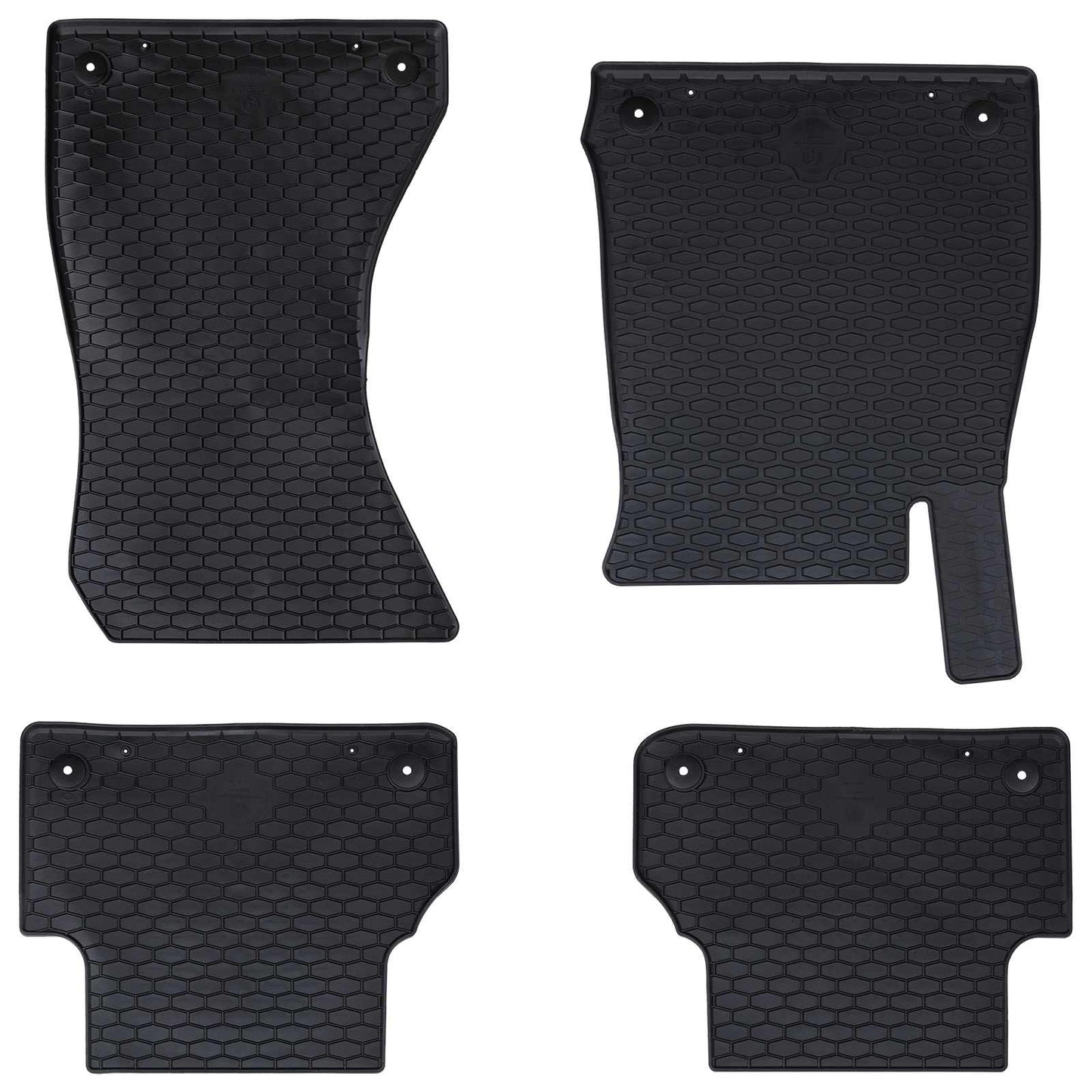 VidaXL Auto-Fußmatte 4-tlg. Schwarz passend für Audi A4 B9, A5 B9 TPE