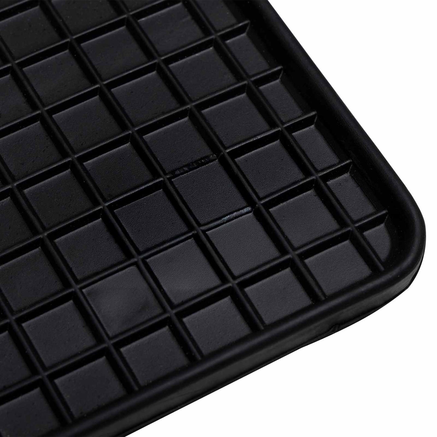 VidaXL Auto-Fußmatte aus schwarzem Gummi