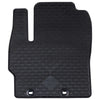 Vidaxxl Auto-Fußmatte 4 Stück aus schwarzem Gummi