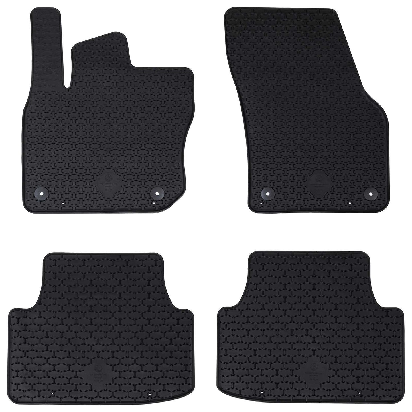 Vidaxl Auto-Fußmatte 4 Stück schwarz VW Tiguan Tdi Gummi