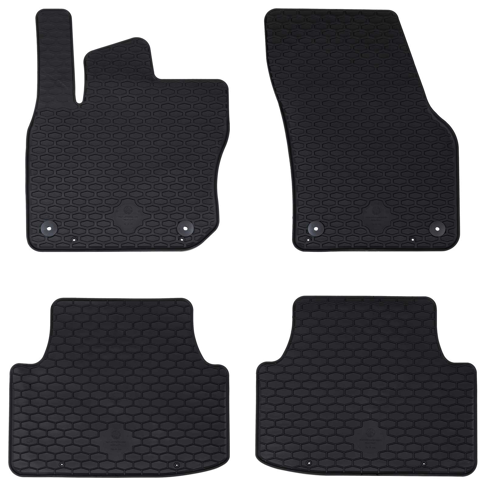 Vidaxl Auto-Fußmatte 4 Stück schwarz VW Tiguan Tdi Gummi