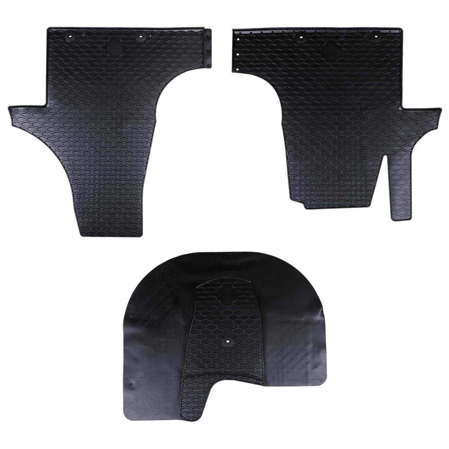 VidaXL Auto-Fußmatte 3 Stück schwarz VW T5, T6, für Multivan Gummi