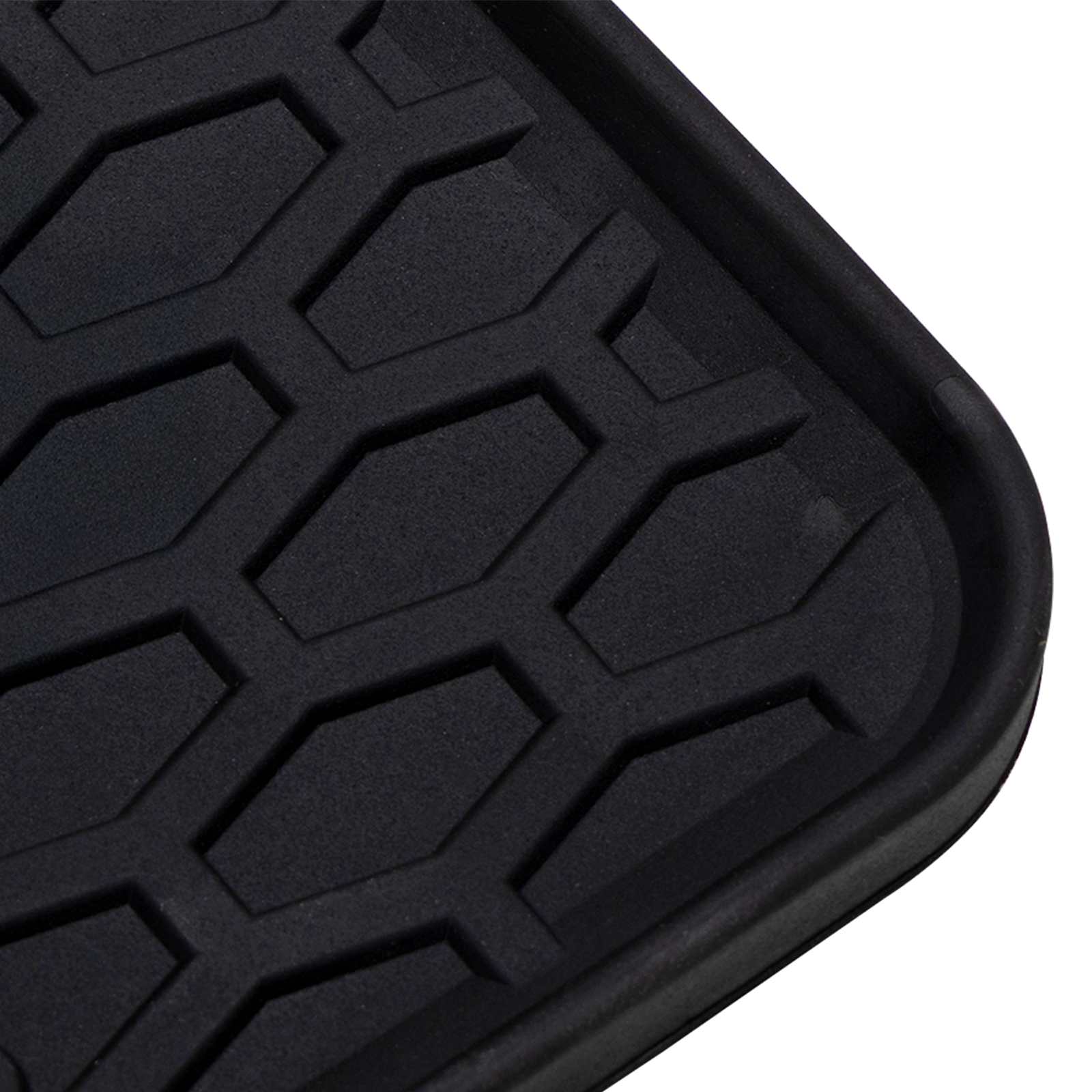 VidaXL Auto-Fußmatte aus schwarzem Gummi