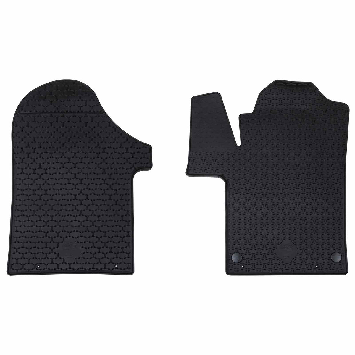 VidaXL Auto-Fußmatte 2 Stück schwarz TPE