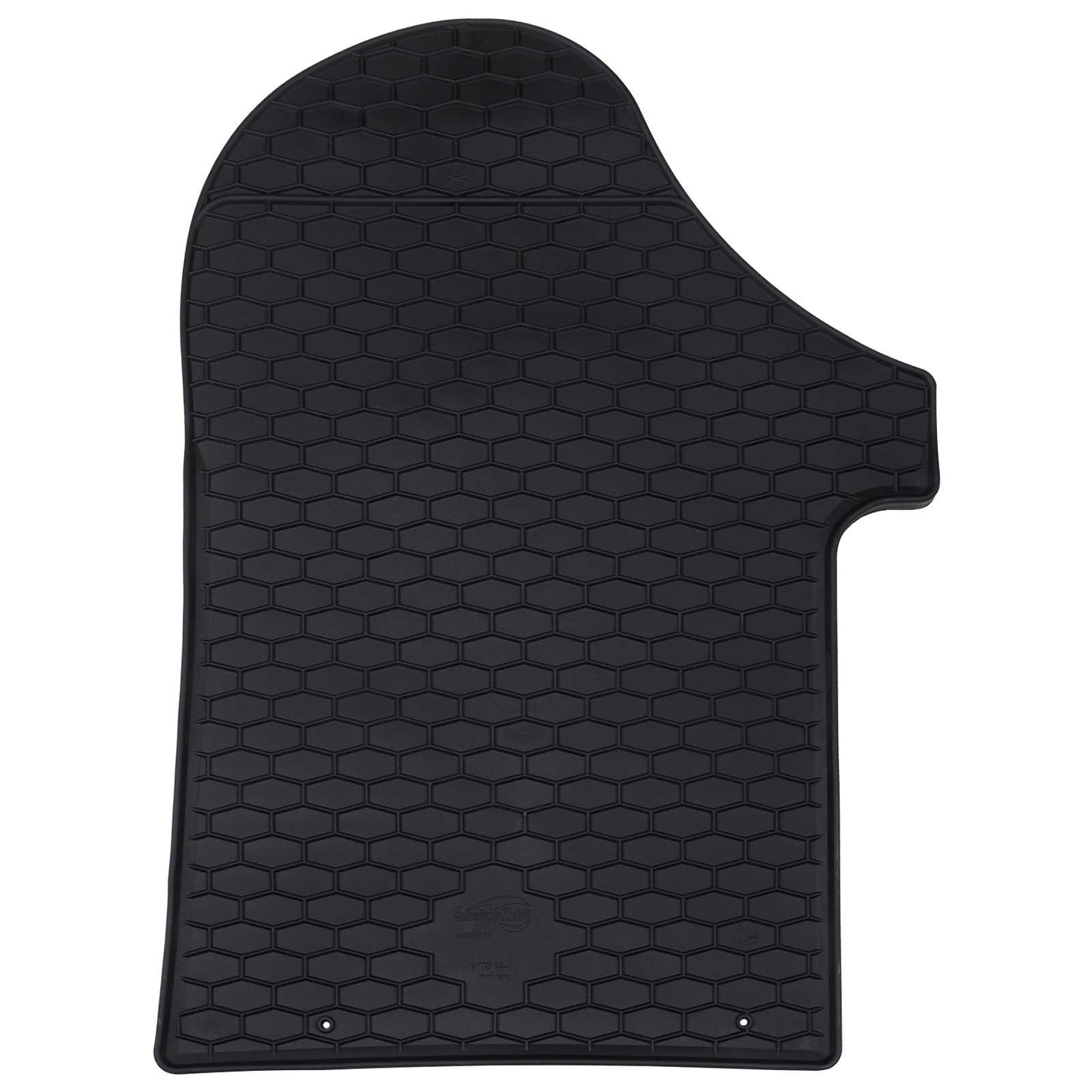 VidaXL Auto-Fußmatte 2 Stück schwarz TPE