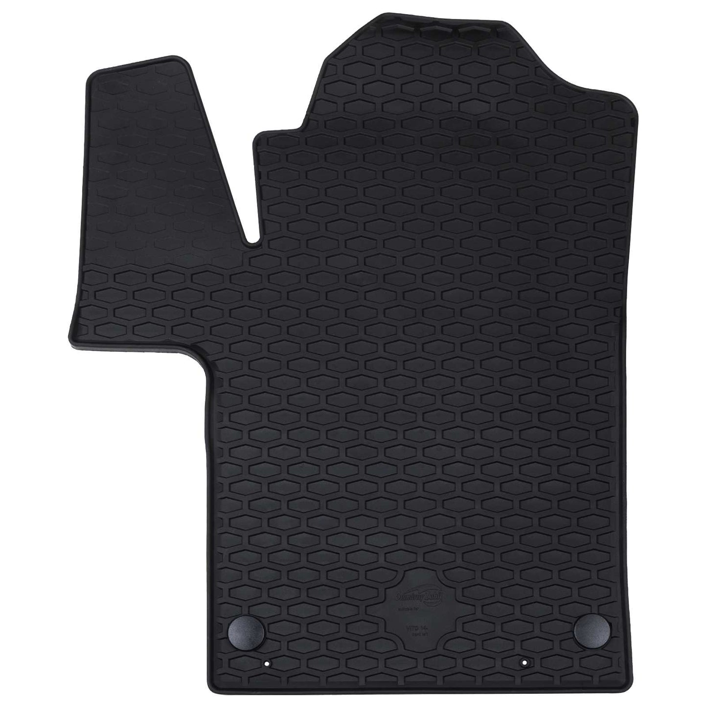 VidaXL Auto-Fußmatte 2 Stück schwarz TPE