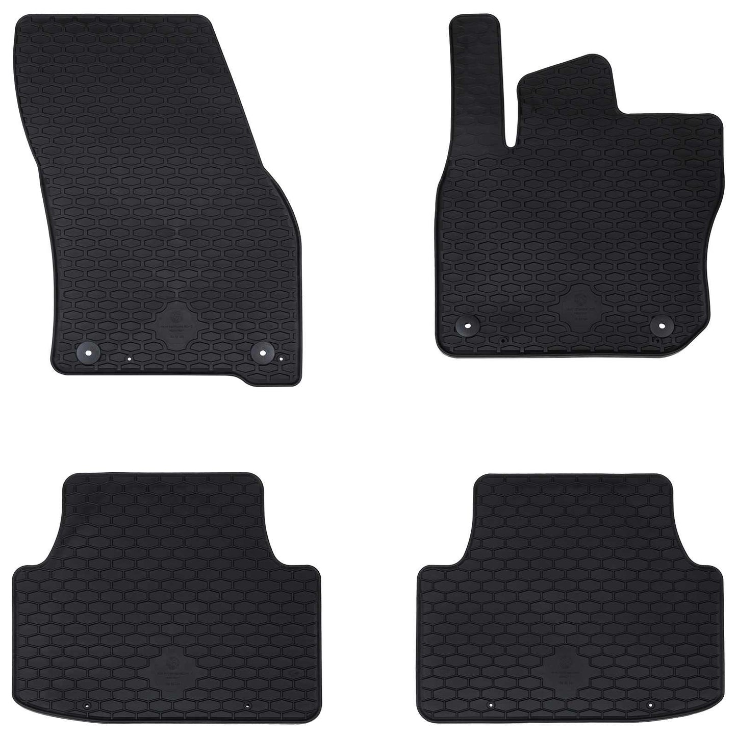 VidaXL Auto-Fußmatte schwarz TPE