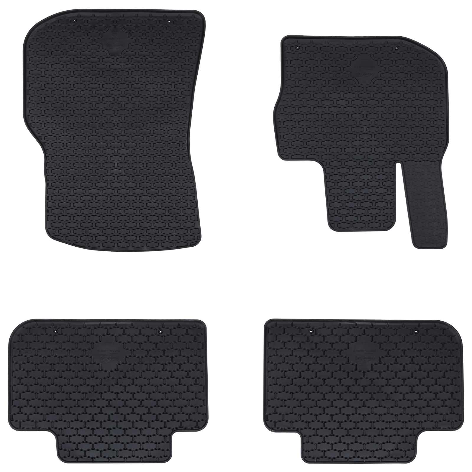 VidaXL Auto-Fußmatte 4-tlg. Schwarz passend für BMW x3, x4 4d hinten TPE