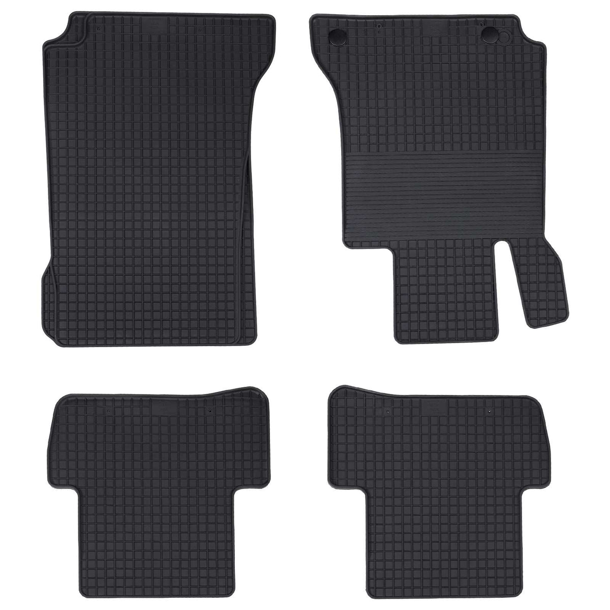 VidaXL Auto-Fußmatte 4-tlg. Schwarz passend für C-Klasse W205 4D hinten