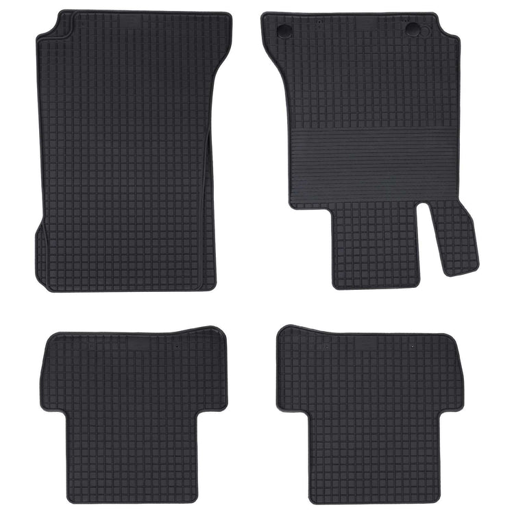 VidaXL Auto-Fußmatte 4-tlg. Schwarz passend für C-Klasse W205 4D hinten