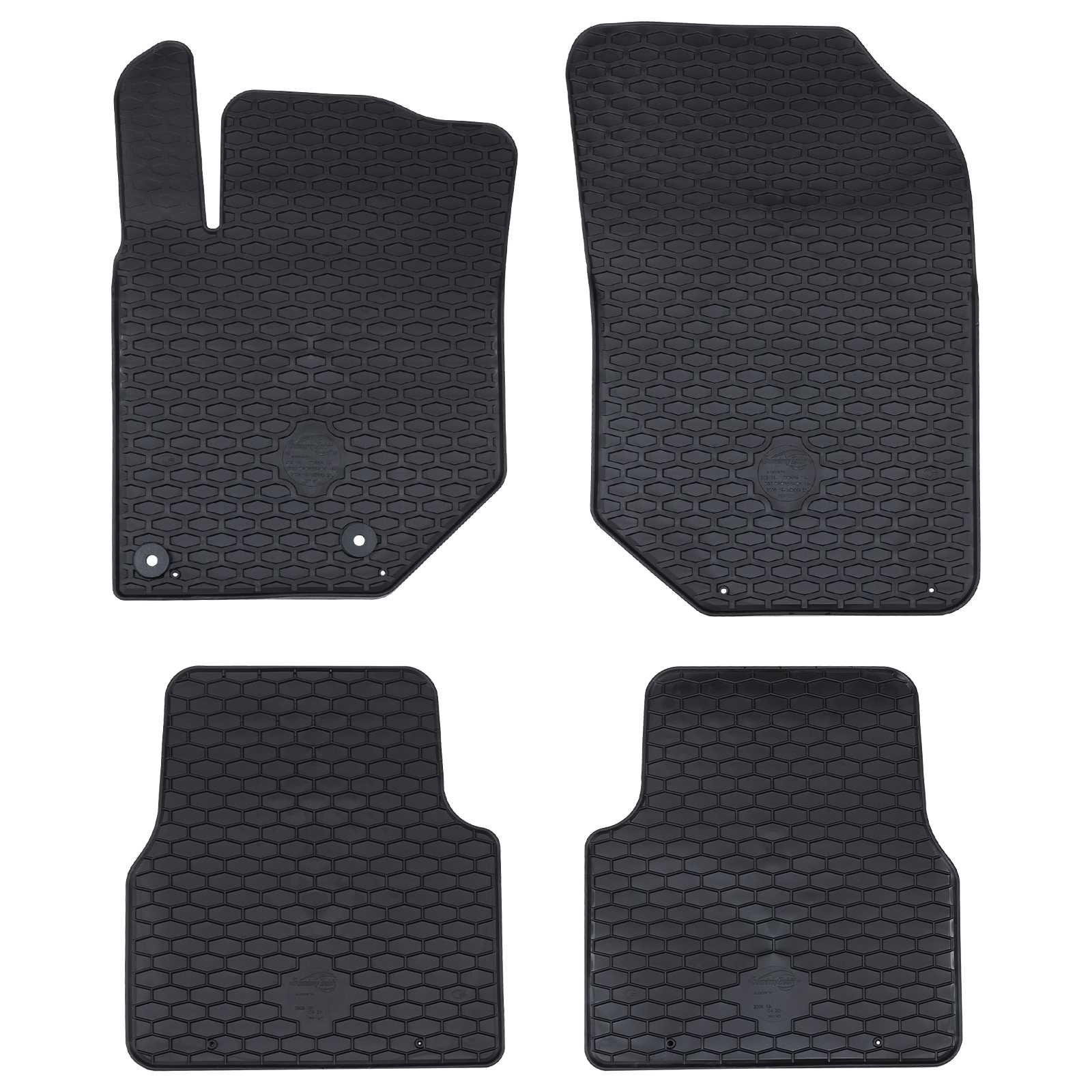 Vidaxx Auto-Fußmatte 4-teilig schwarz passend für C4, C4x, 2008 TPE