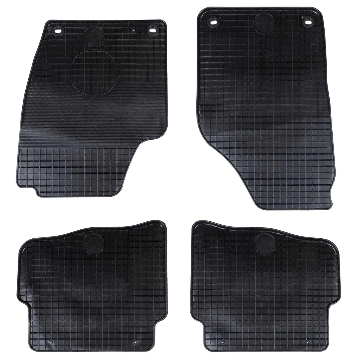 VidaXL Auto-Fußmatte 4-tlg. Schwarz passend für VW Polo 10 01-09 NS