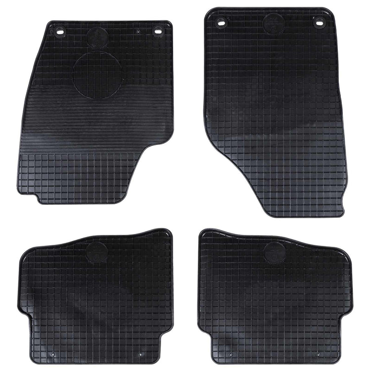 VidaXL Auto-Fußmatte 4-tlg. Schwarz passend für VW Polo 10 01-09 NS