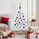 Vidaxx künstlicher klappbarer Weihnachtsbaum weiß 120 cm PVC und Stahl