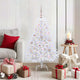Vidaxx künstlicher klappbarer Weihnachtsbaum weiß 120 cm PVC und Stahl