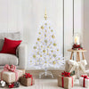 Vidaxx künstlicher klappbarer Weihnachtsbaum weiß 120 cm PVC und Stahl