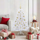 Vidaxx künstlicher klappbarer Weihnachtsbaum weiß 120 cm PVC und Stahl