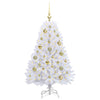 Vidaxx künstlicher klappbarer Weihnachtsbaum weiß 120 cm PVC und Stahl