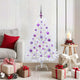 Vidaxx künstlicher klappbarer Weihnachtsbaum weiß 120 cm PVC und Stahl