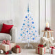 Vidaxx künstlicher klappbarer Weihnachtsbaum weiß 120 cm PVC und Stahl