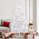 Vidaxx künstlicher klappbarer Weihnachtsbaum weiß 180 cm PVC und Stahl