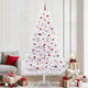 Vidaxx künstlicher klappbarer Weihnachtsbaum weiß 240 cm PVC und Stahl