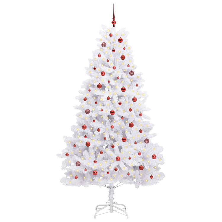 Vidaxx künstlicher klappbarer Weihnachtsbaum weiß 240 cm PVC und Stahl
