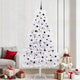 Vidaxx künstlicher klappbarer Weihnachtsbaum weiß 240 cm PVC und Stahl