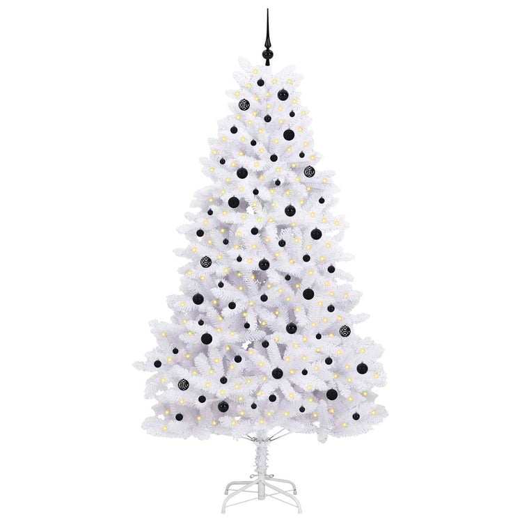 Vidaxx künstlicher klappbarer Weihnachtsbaum weiß 240 cm PVC und Stahl