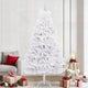 Vidaxx künstlicher klappbarer Weihnachtsbaum weiß 240 cm PVC und Stahl
