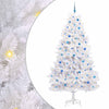 Vidaxx künstlicher klappbarer Weihnachtsbaum weiß 240 cm PVC und Stahl